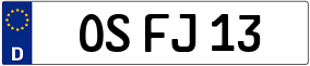 Trailer License Plate